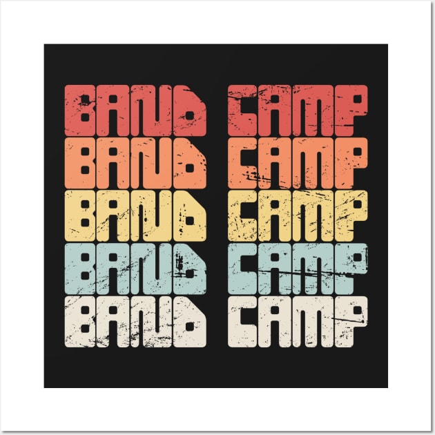 Retro 80s BAND CAMP Text | Marching Band Wall Art by MeatMan